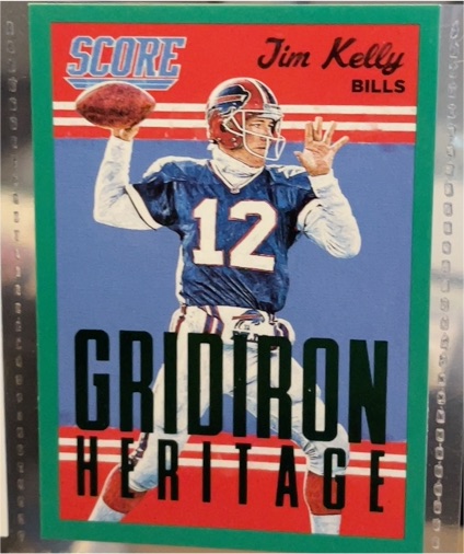 2015 Score Gridiron Heritage #18 Jim Kelly — front