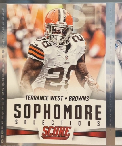 2015 Score #1 Terrance West Cleveland Browns Sophomore Selections — front