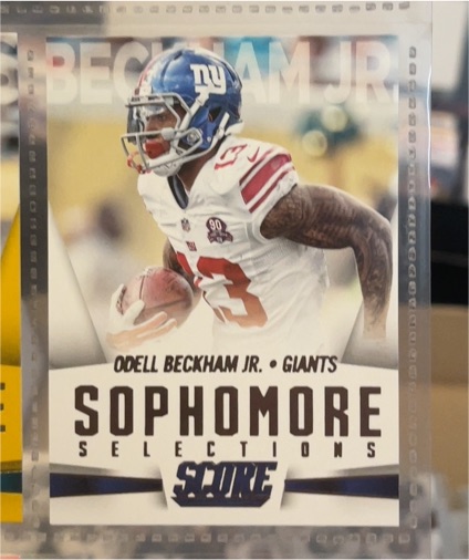 2015 Panini Score #14 Odell Beckham Jr. Sophomore Selections New York Giants — front