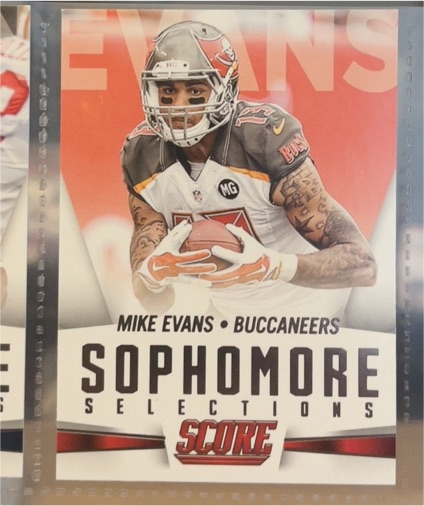 2015 Panini Score #10 Mike Evans Sophomore Selections — front