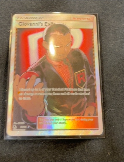 2017 Pokémon Hidden Fates #67 Giovanni's Exile — front