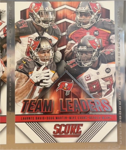 2015 Score #24 Lavonte David / Doug Martin / Gerald McCoy / Mike Evans — front