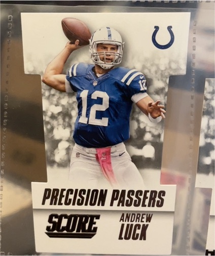 2015 Panini Score Precision Passers #12 Andrew Luck — front
