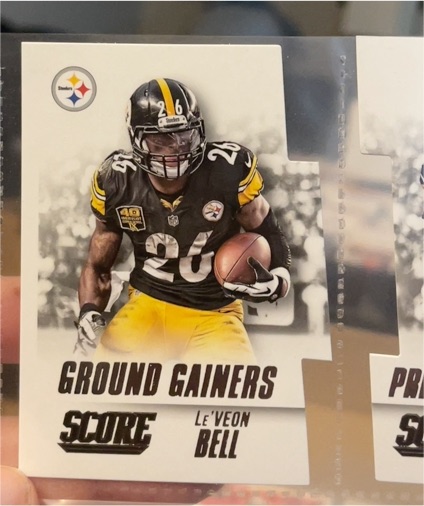 2015 Panini Score #9 Le'Veon Bell Ground Gainers — front
