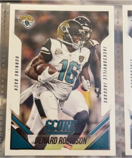 2015 Score #167 Denard Robinson — front