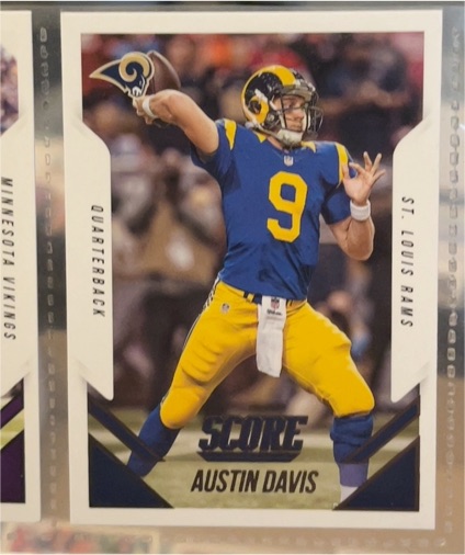 2015 Score #165 Austin Davis — front