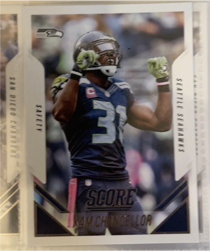 2015 Panini Score #15 Kam Chancellor — front