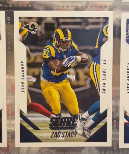 2015 Panini Score #185 Zac Stacy — front
