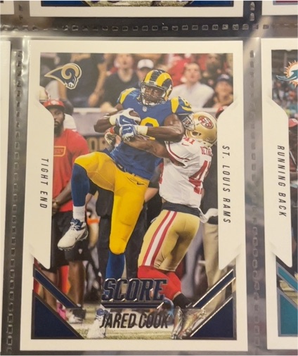 2015 Panini Score #215 Jared Cook — front