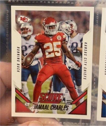 2015 Panini Score #211 Jamaal Charles — front
