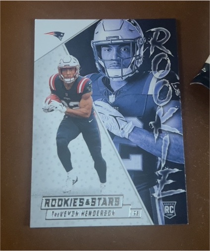 2025 Panini Rookies & Stars #27 TreVeyon Henderson Rookie Exclusive — front