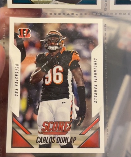 2015 Score #220 Carlos Dunlap — front