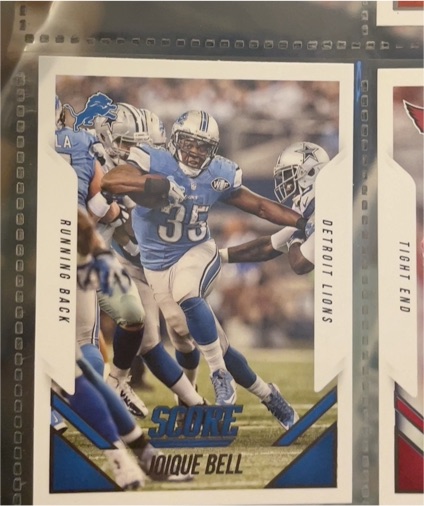 2015 Panini Score Joique Bell — front