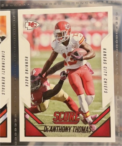2015 Score #231 De'Anthony Thomas — front