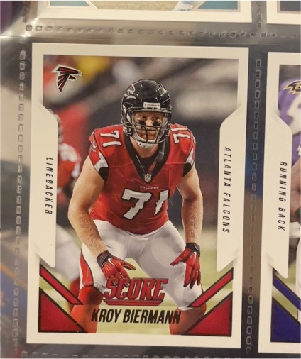 2015 Score #259 Kroy Biermann — front
