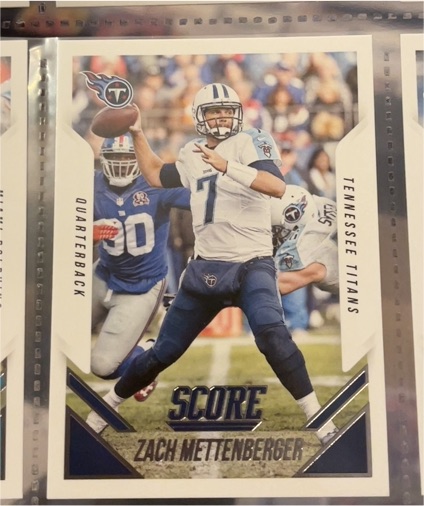 2015 Score #257 Zach Mettenberger — front