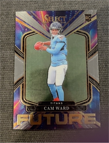 2025 Panini Select #25 Cam Ward Future Rookie — front