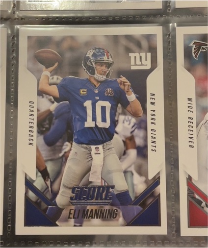 2015 Panini Score #278 Eli Manning — front