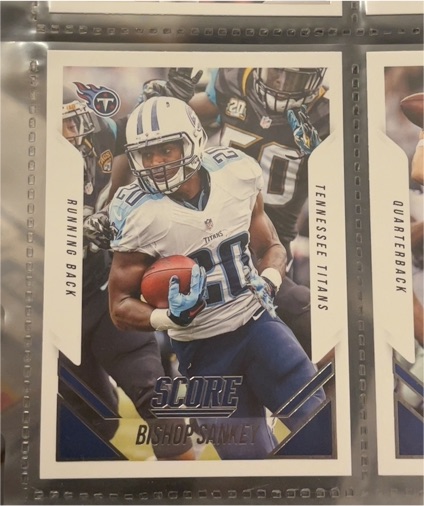 2015 Score #277 Bishop Sankey — front