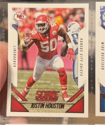 2015 Score #271 Justin Houston — front