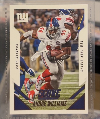2015 Score #288 Andre Williams — front