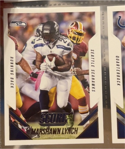 2015 Panini Score Football #283 Marshawn Lynch — front
