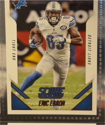 2015 Panini Score #282 Eric Ebron — front