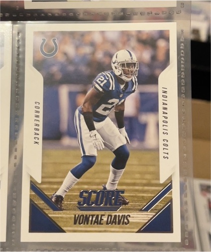 2015 Panini Score #294 Vontae Davis — front
