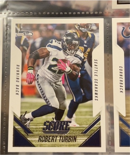 2015 Panini Score #293 Robert Turbin — front