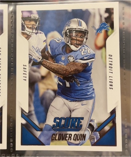 2015 Score #unknown Glover Quin — front
