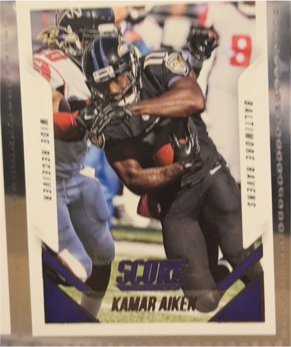 2015 Panini Score #300 Kamar Aiken Baltimore Ravens — front