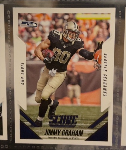 2015 Panini Score #323 Jimmy Graham — front