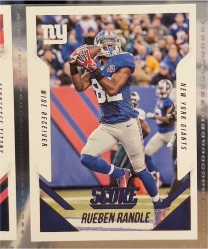 2015 Score #318 Rueben Randle — front