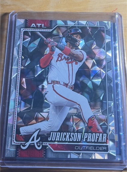 2026 Topps Series 1 #91 Jurickson Profar Diamante Foil Atlanta Braves — front