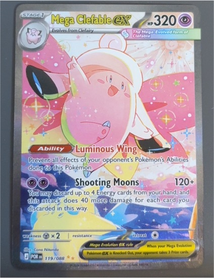 2023 Pokémon Perfect Order #119 Mega Clefable EX — front
