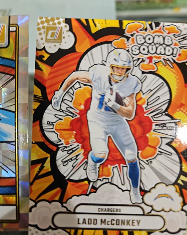 2025 Donruss #BS-LMY Ladd McConkey Bomb Squad — front