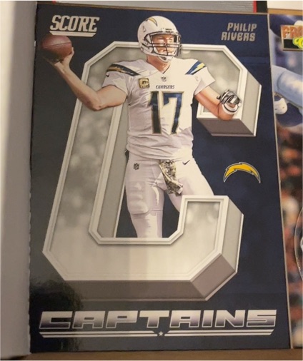 2018 Panini Score #13 Philip Rivers Captains — front