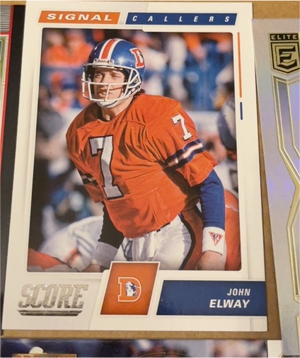 2017 Score Signal Callers #20 John Elway — front