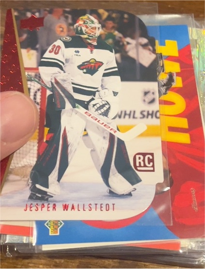 2024-25 Upper Deck Series 1 Rookie Die Cut #RDT-9 Jesper Wallstedt — front