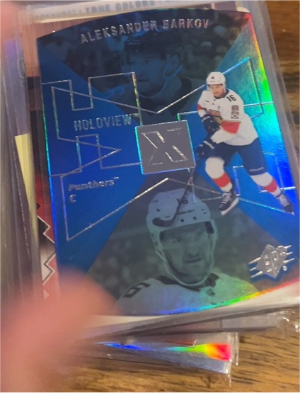 2023-24 Upper Deck #SPX-45 Aleksander Barkov 1997-98 SPx Holoview Retros — front