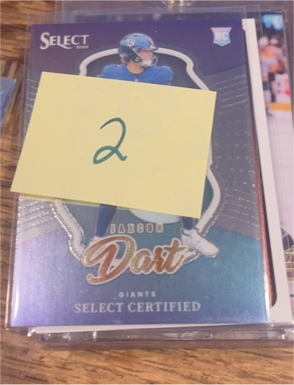 2025 Panini Select #17 Jaxson Dart Certified Insert RC - Giants — front
