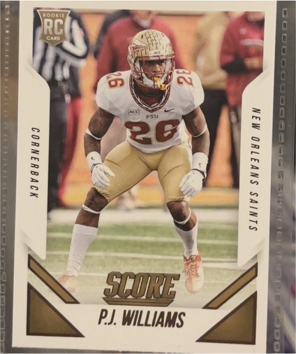 2015 Score #333 P.J. Williams Rookie — front