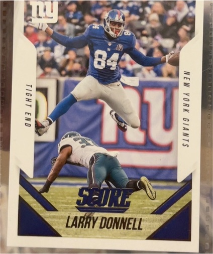 2015 Score #328 Larry Donnell — front