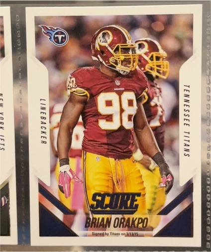 2015 Score #327 Brian Orakpo — front