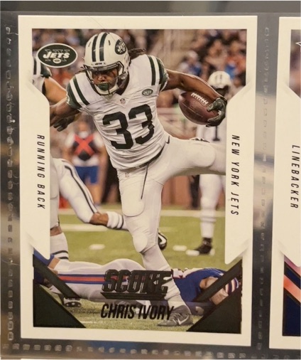 2015 Panini Score #326 Chris Ivory — front