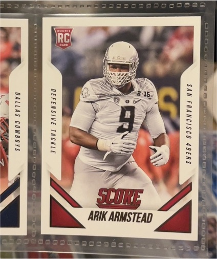 2015 Panini Score #342 Arik Armstead Rookie Card — front