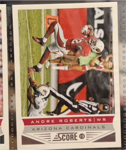 2013 Score #3 Andre Roberts — front