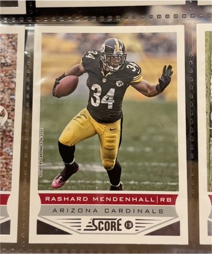 2013 Score #5 Rashard Mendenhall — front