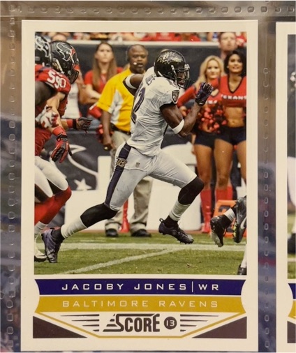 2013 Score #16 Jacoby Jones — front