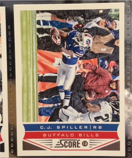 2013 Score #21 C.J. Spiller Buffalo Bills — front